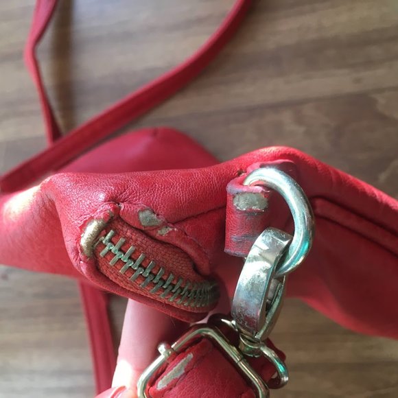 Coral pink cross-body bag - Picture 6 of 6